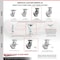 Service Caster 6 Inch Semi Steel Caster Set with Roller Bearings and Swivel Locks SCC SCC-35S620-SSR-BSL-4 - alternate 4